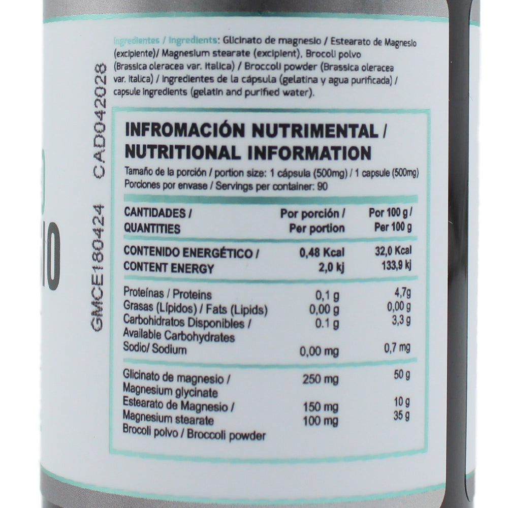 GLICINATO DE MAGNESIO DE 500MG