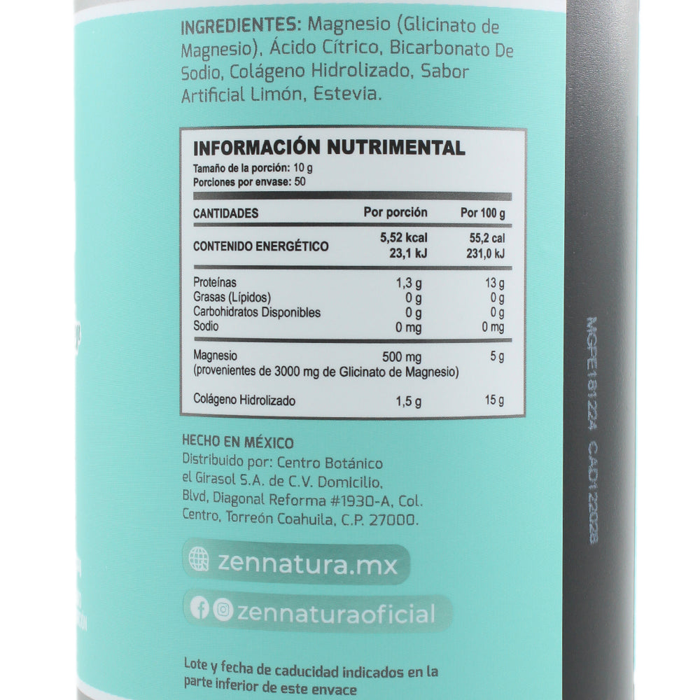 Glicinato de Magnesio en Polvo 500g