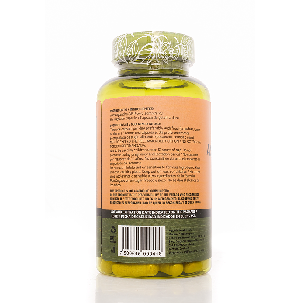 ASHWAGANDA ROOT DE 500MG
