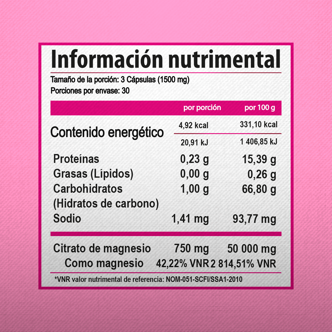 CITRATO DE MAGNESIO 250MG