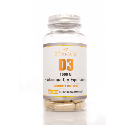 VITAMINA D 1000UI + EQUINÁCEA + VITAMINA C