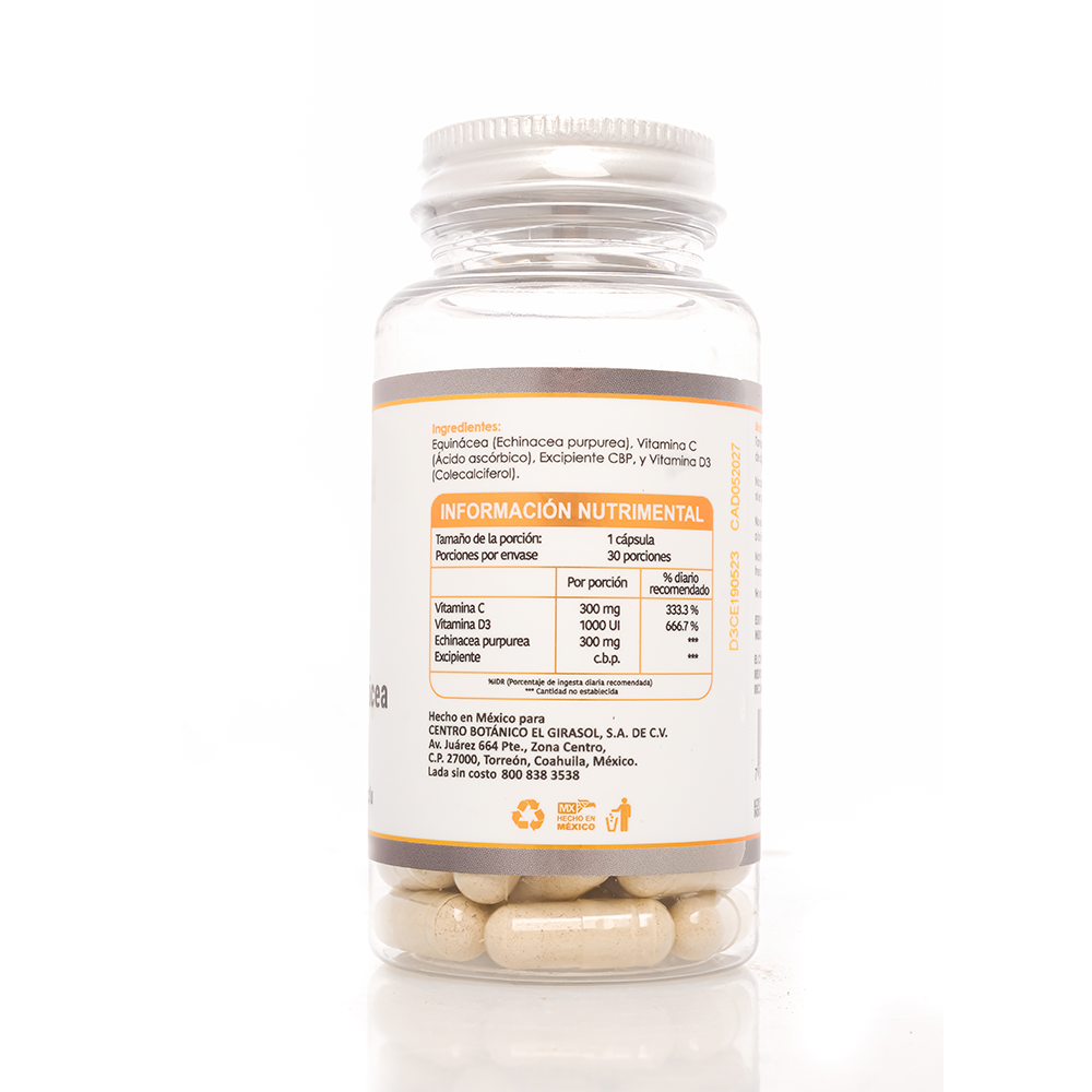 VITAMINA D 1000UI + EQUINÁCEA + VITAMINA C