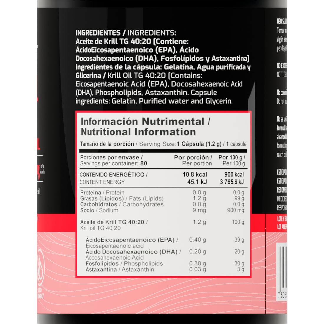 ACEITE DE KRILL DE 1,200MG