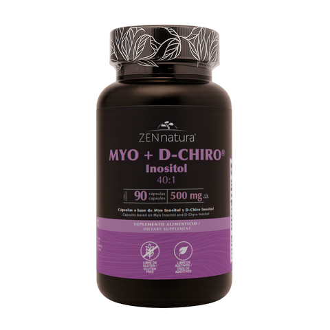 MYO + D-CHIRO 500MG INOSITOLaMyo + D-Chiro 500 mg Inositol | 90 Cápsulas