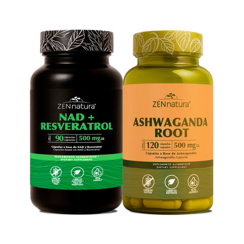 NAD + Resveratrol y Ashwagandha