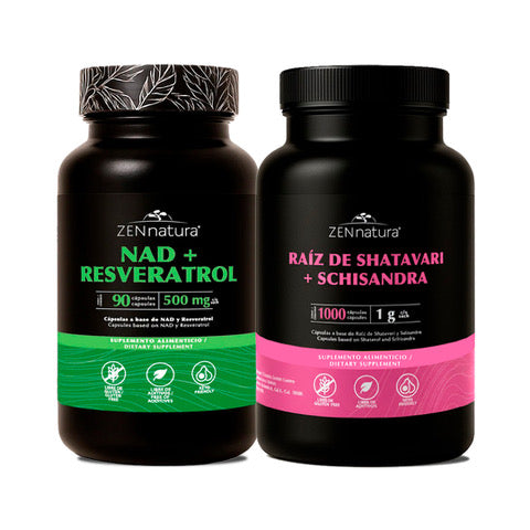 NAD + Resveratrol y Raiz de Shatavari