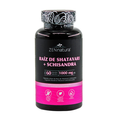 Raíz de Shatavari + Schisandra 1000 mg | 60 Cápsulas