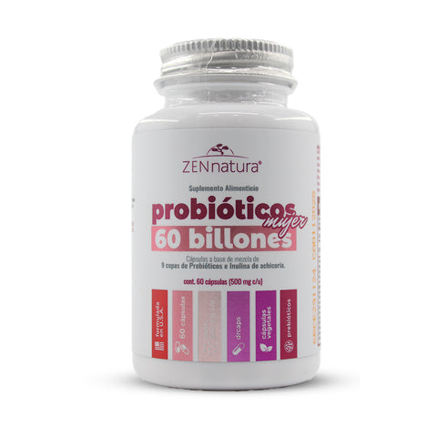 Probióticos 60 billones Mujer 500mg
