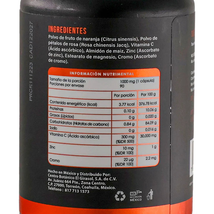 VITAMINA C CON PETALOS DE ROSA