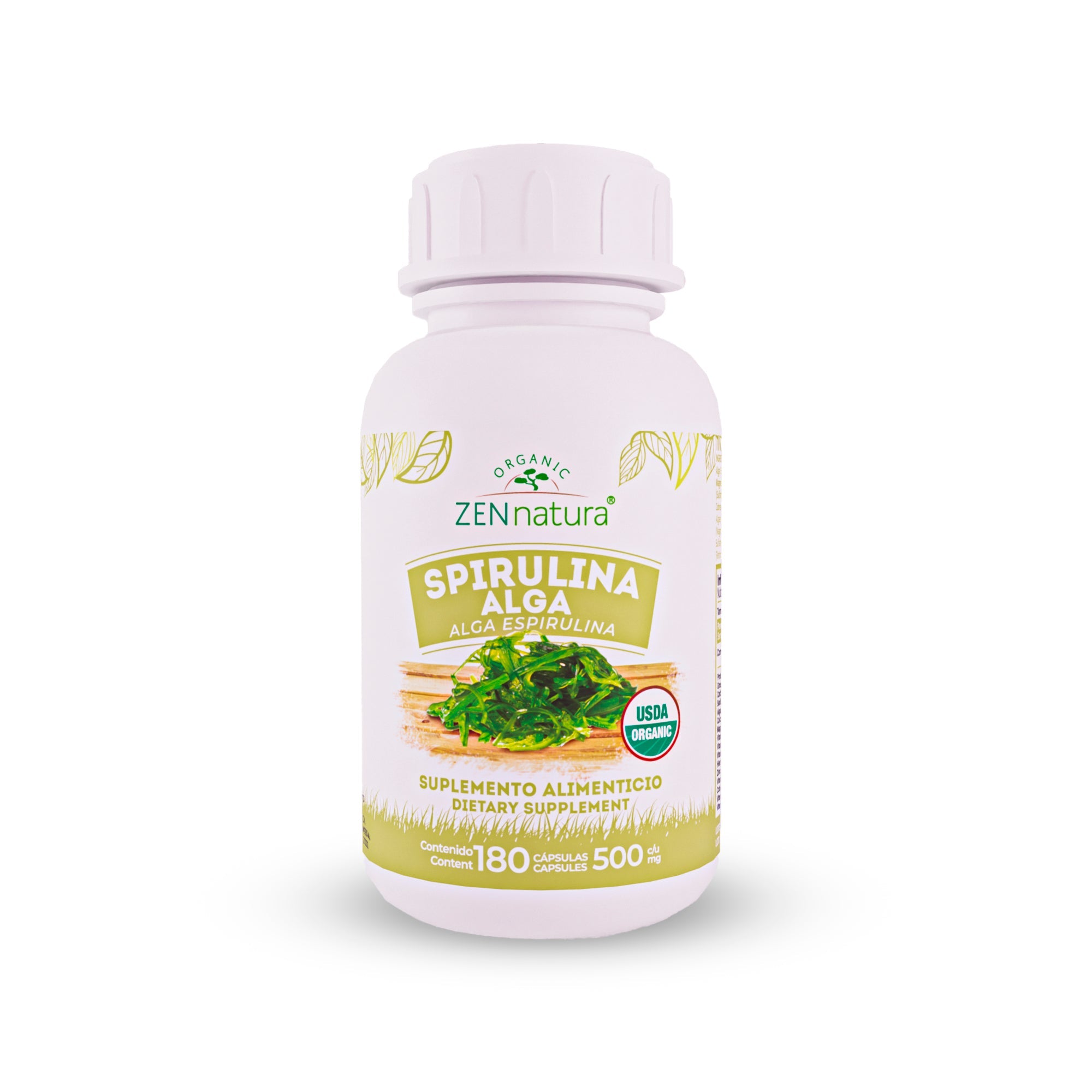 ALGA ESPIRULINA DE 500MG - ZenNaturaMX