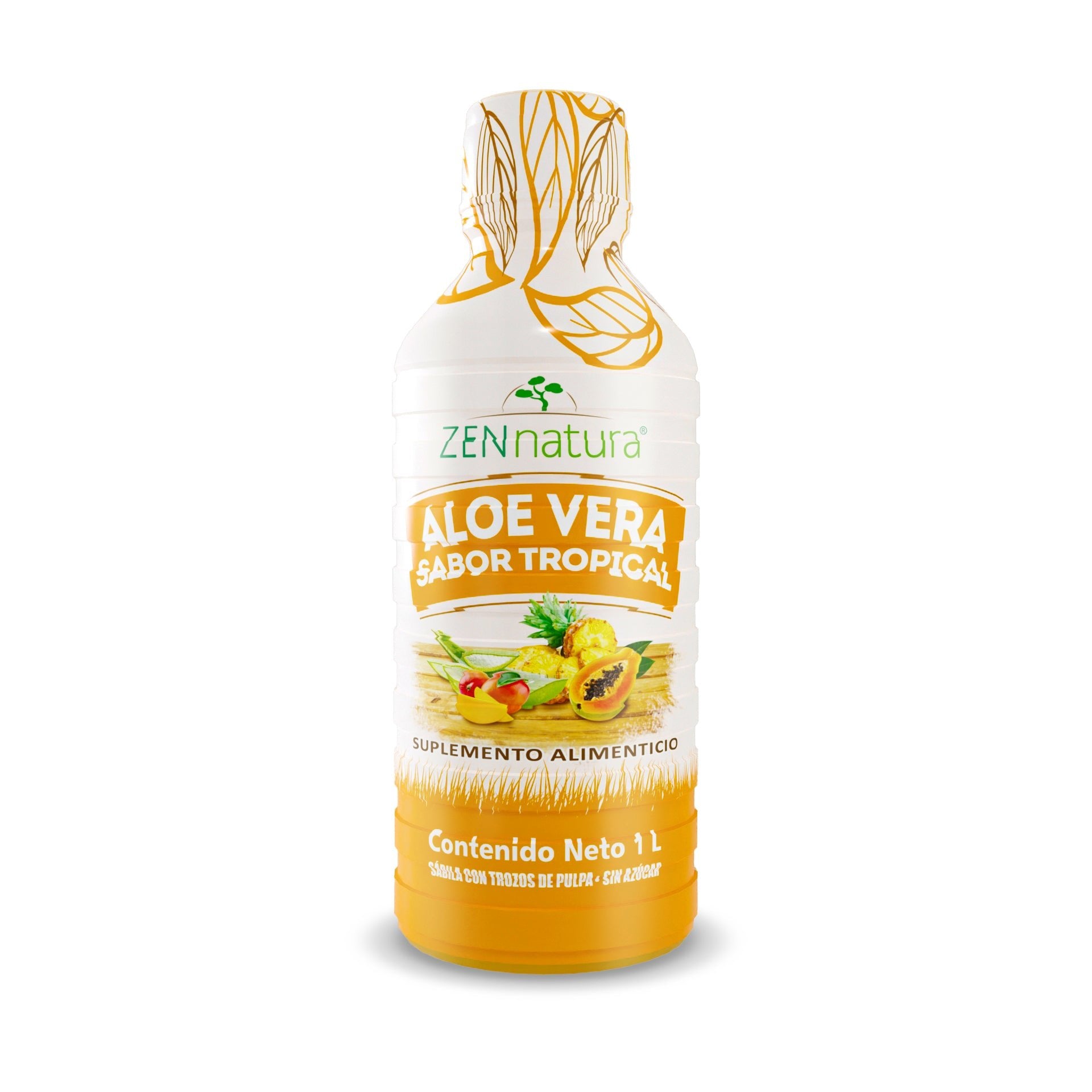 ALOE VERA LIQUIDA SABOR TROPICAL | 1LTS - ZenNaturaMX