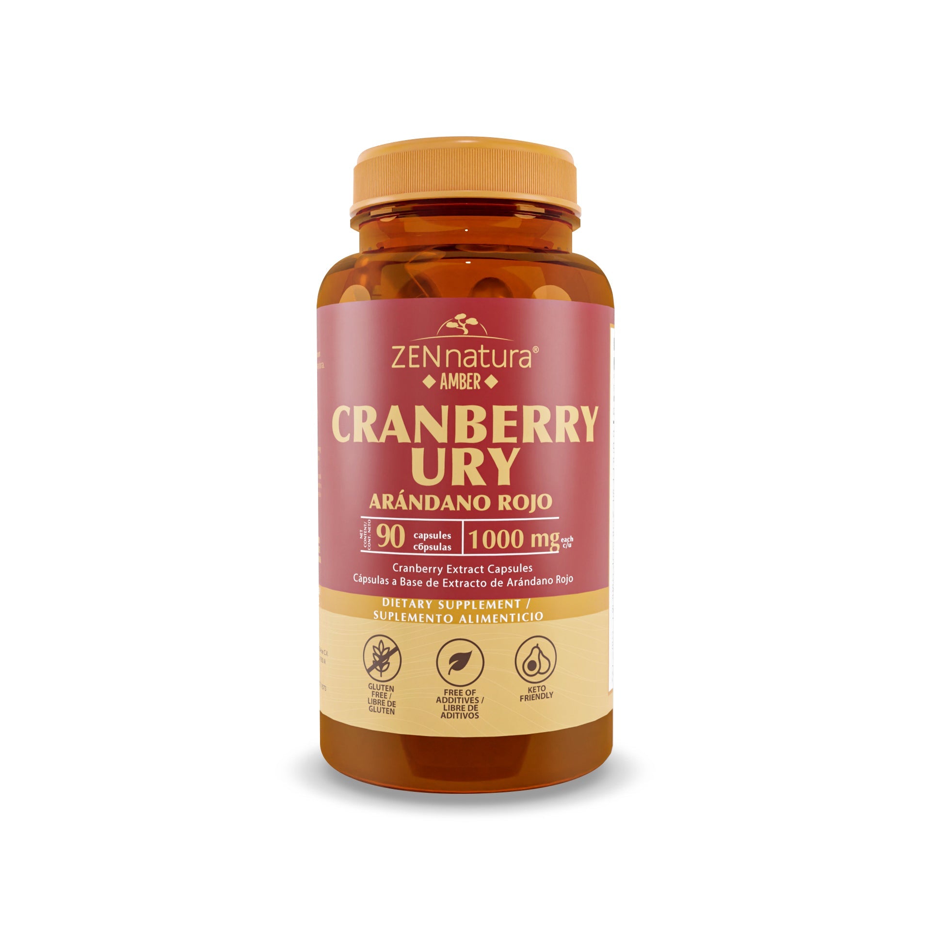 ARÁNDANO ROJO | 1,000MG CRANBERRY URY - ZenNaturaMX