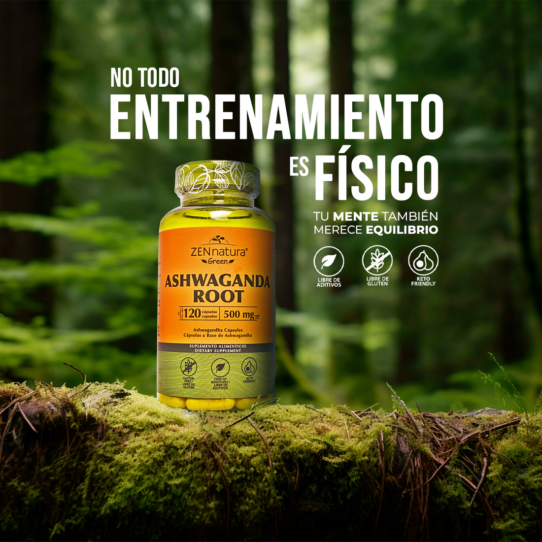 Ashwagandha Root 500 mg | 120 Cápsulas