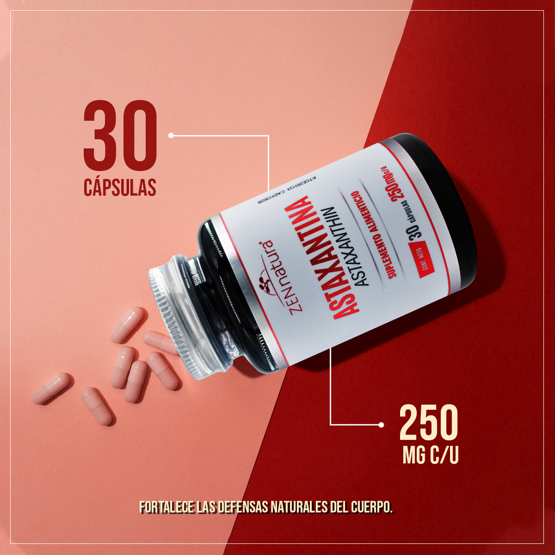 Astaxantina 250 mg | 30 Cápsulas
