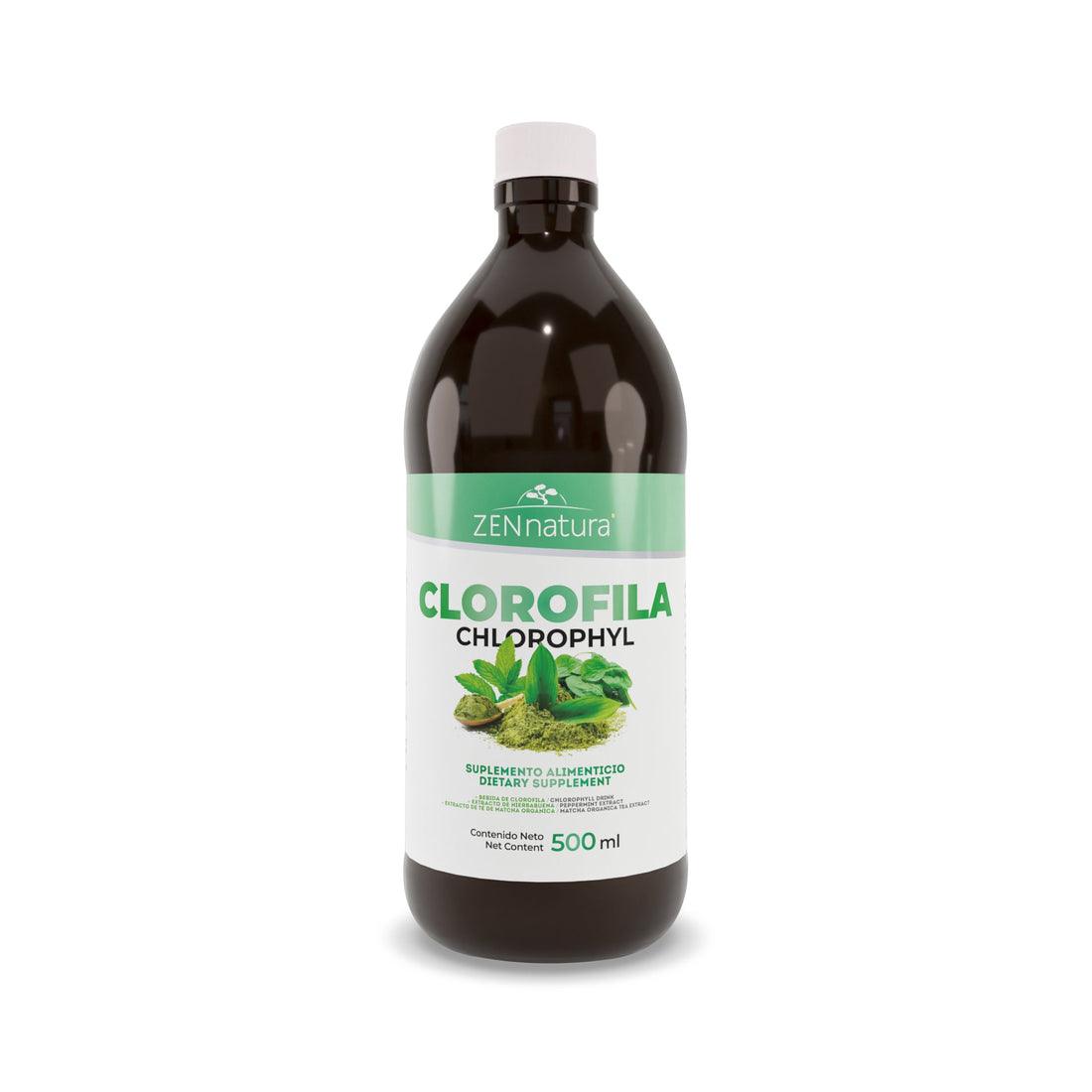 CLOROFILA LIQUIDA | 500MG - ZenNaturaMX