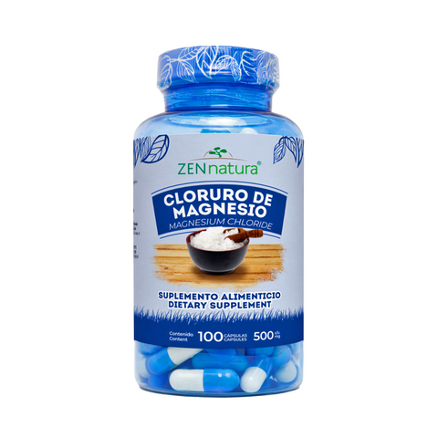 Cloruro de Magnesio 500 mg | 100 Cápsulas
