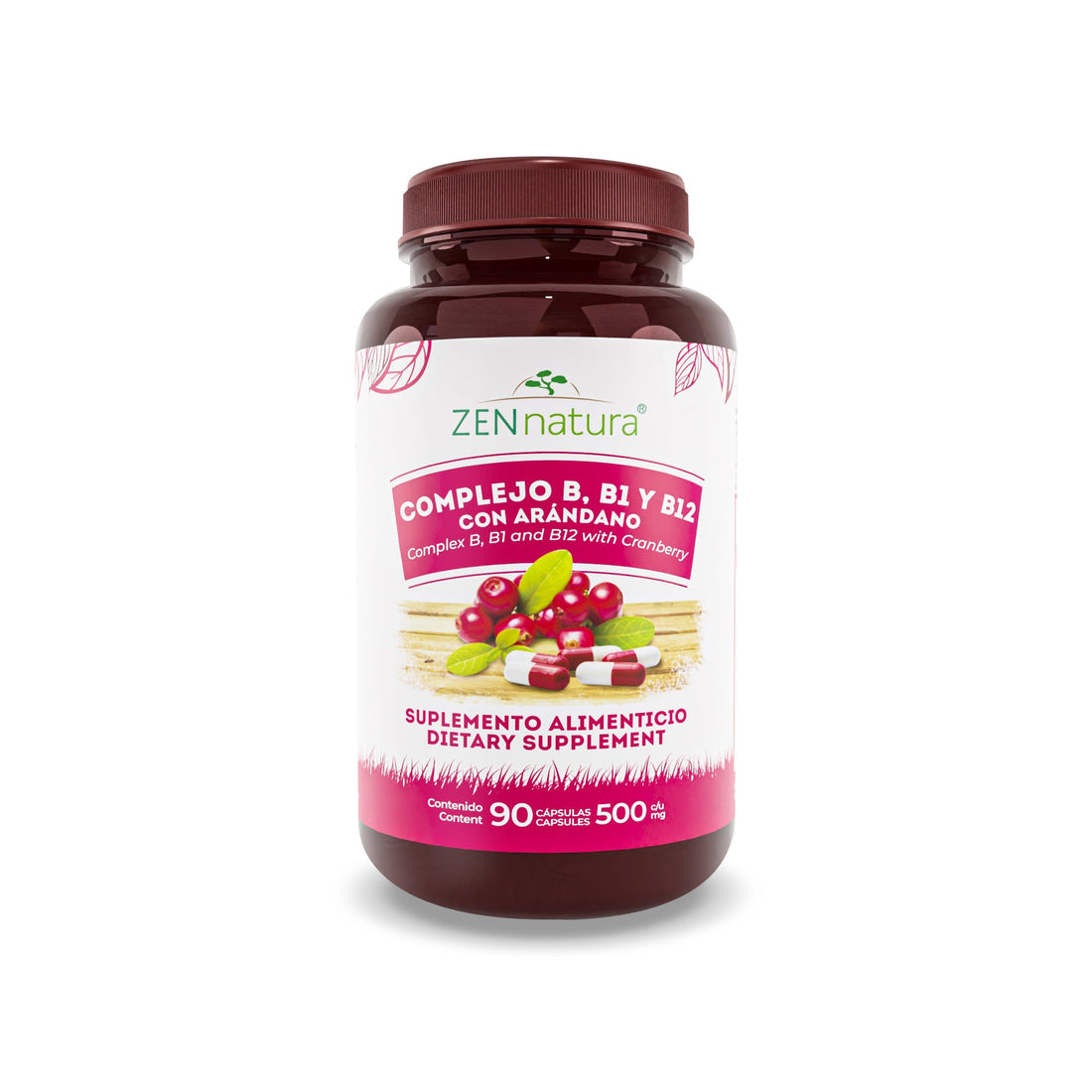 COMPLEJO B CON ARÁNDANOS | 500MG - ZenNaturaMX