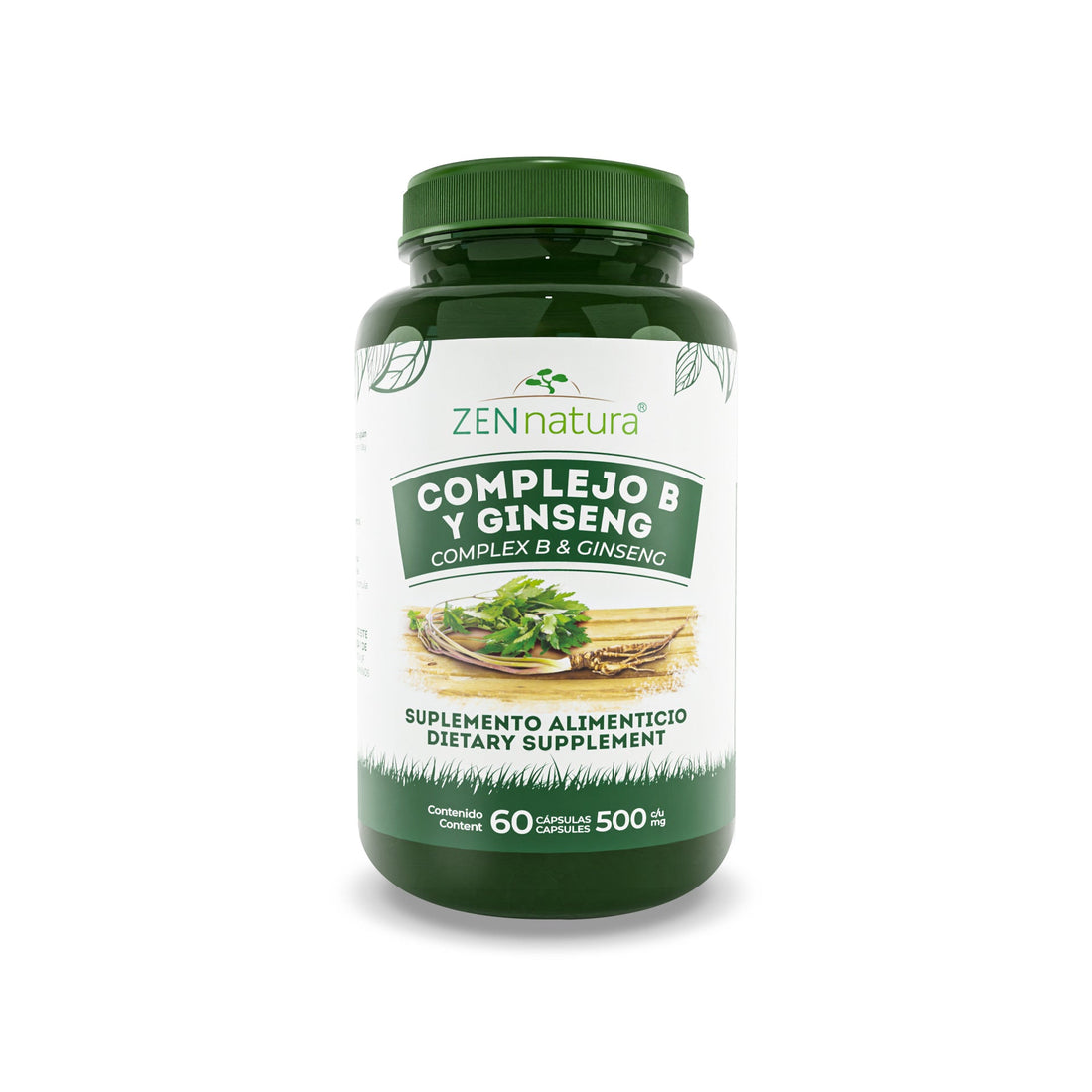 COMPLEJO B Y GINSENG | 500MG - ZenNaturaMX