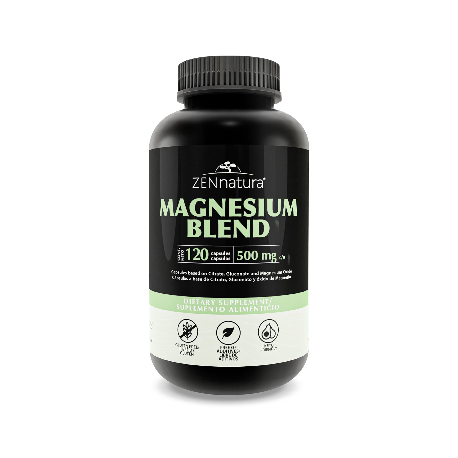 MEZCLA DE MAGNESIO | 500MG MAGNESIUM BLEND - ZenNaturaMX