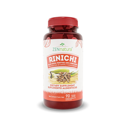 PALO AZUL, COLA DE CABALLO, ZINC Y SELENIO | 500MG RINICHI - ZenNaturaMX