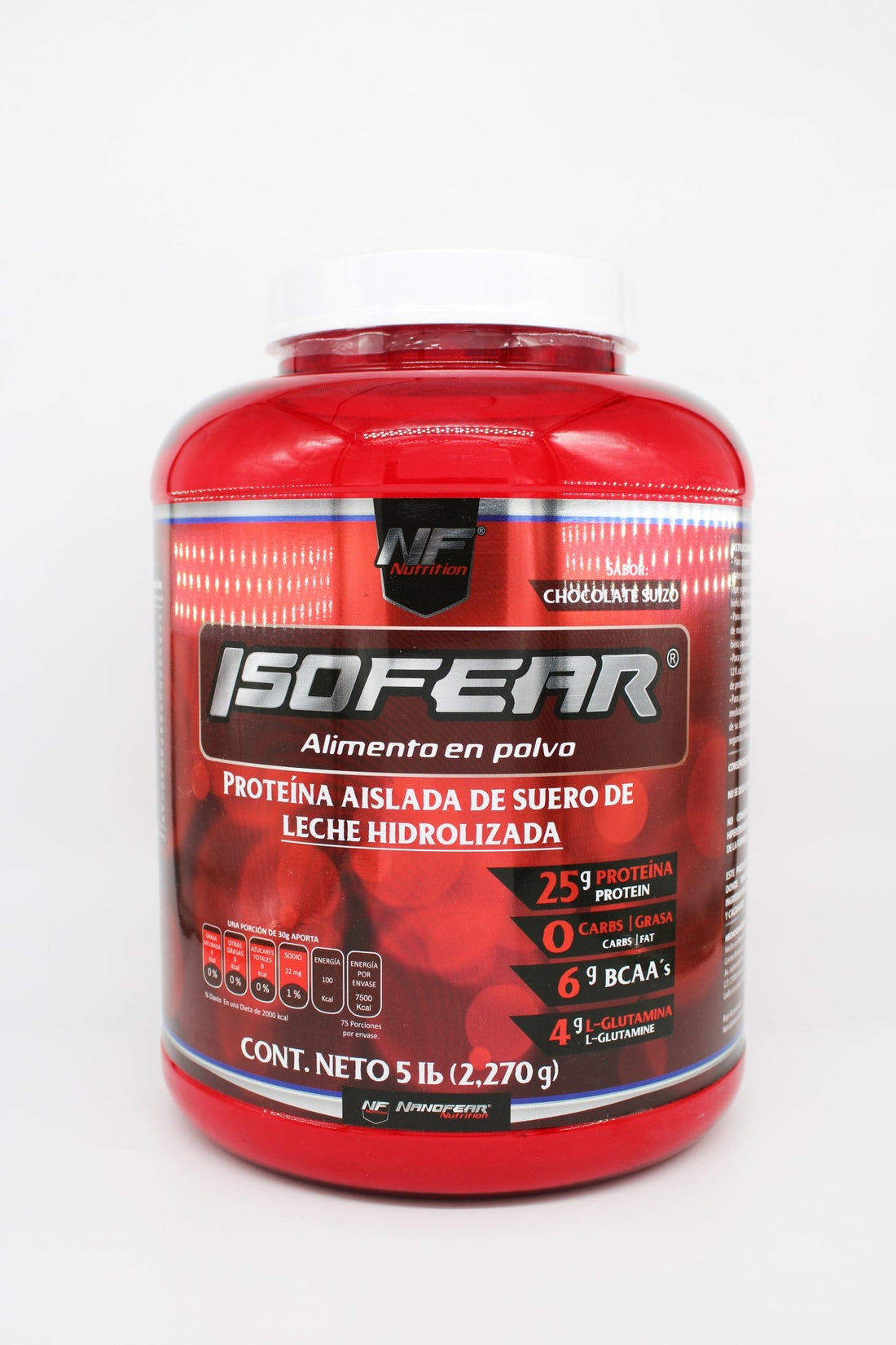 PROTEINA AISLADA A BASE DE SUERO DE LECHE CHOCOLATE 5LB ISOFEAR DE NANOFEAR - ZenNaturaMX