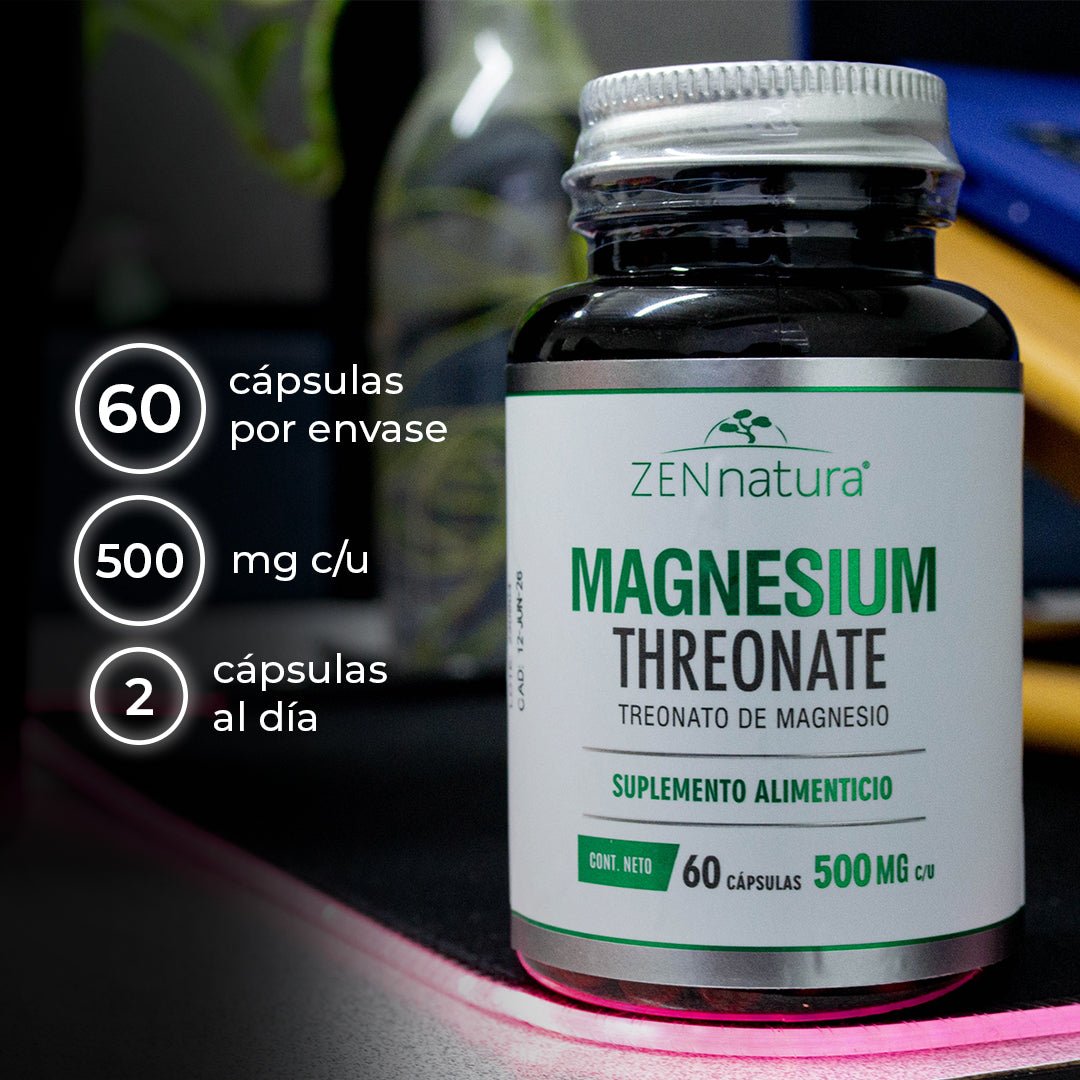 TREONATO DE MAGNESIO | 288MG L-TREONATO - ZenNaturaMX