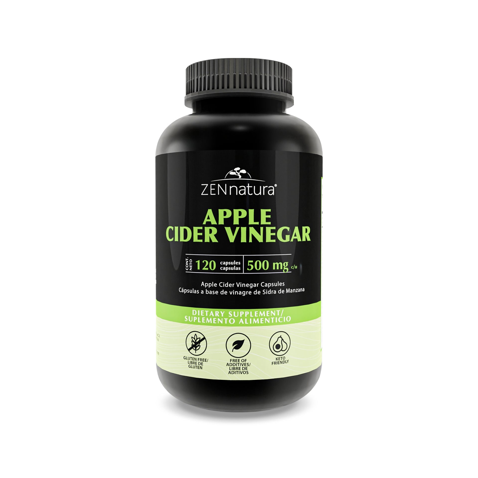 VINAGRE DE SIDRA DE MANZANA | 500MG - ZenNaturaMX