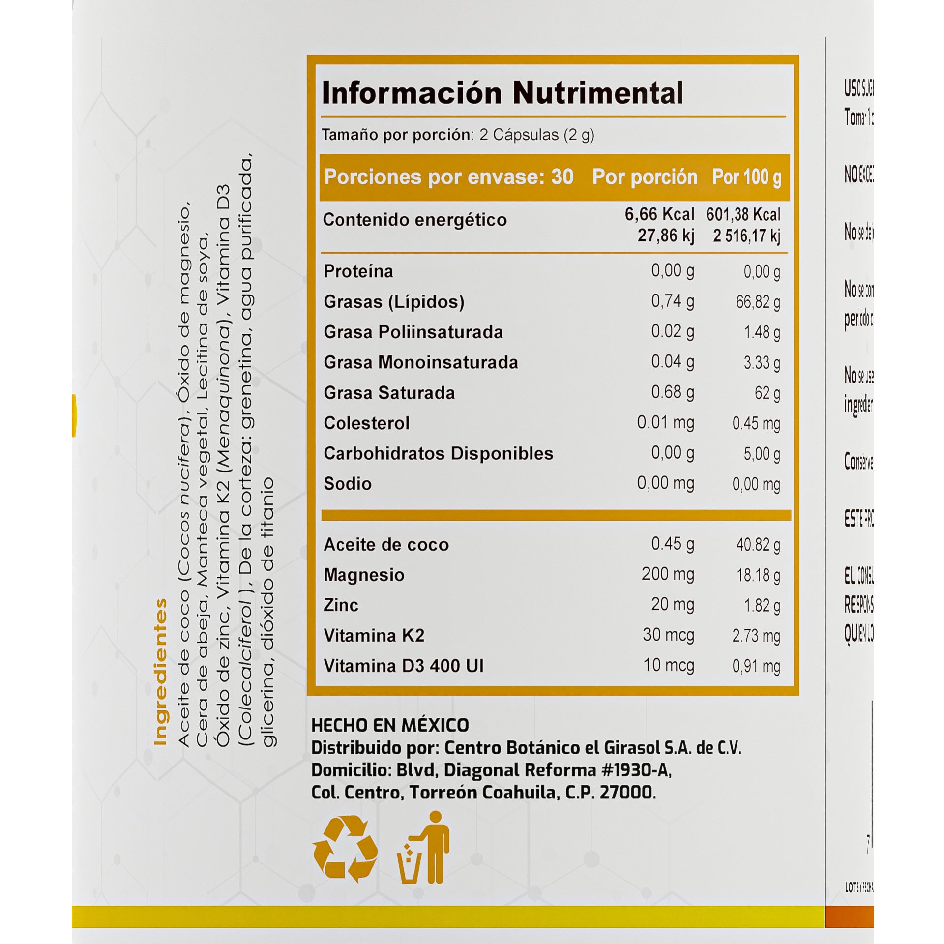 VITAMINA D | 1,000MG D3 - ZenNaturaMX