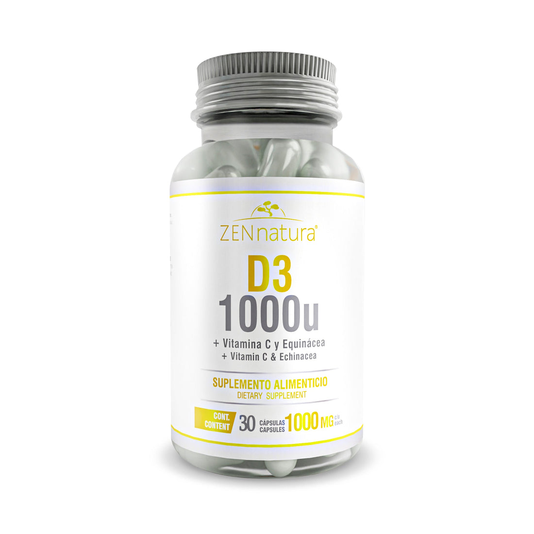 VITAMINA D 1000U | 500MG - ZenNaturaMX