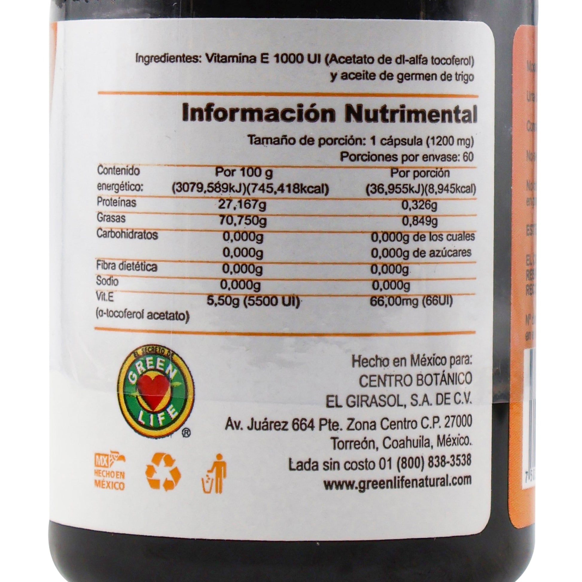 VITAMINA E 1000 | 1,200MG - ZenNaturaMX