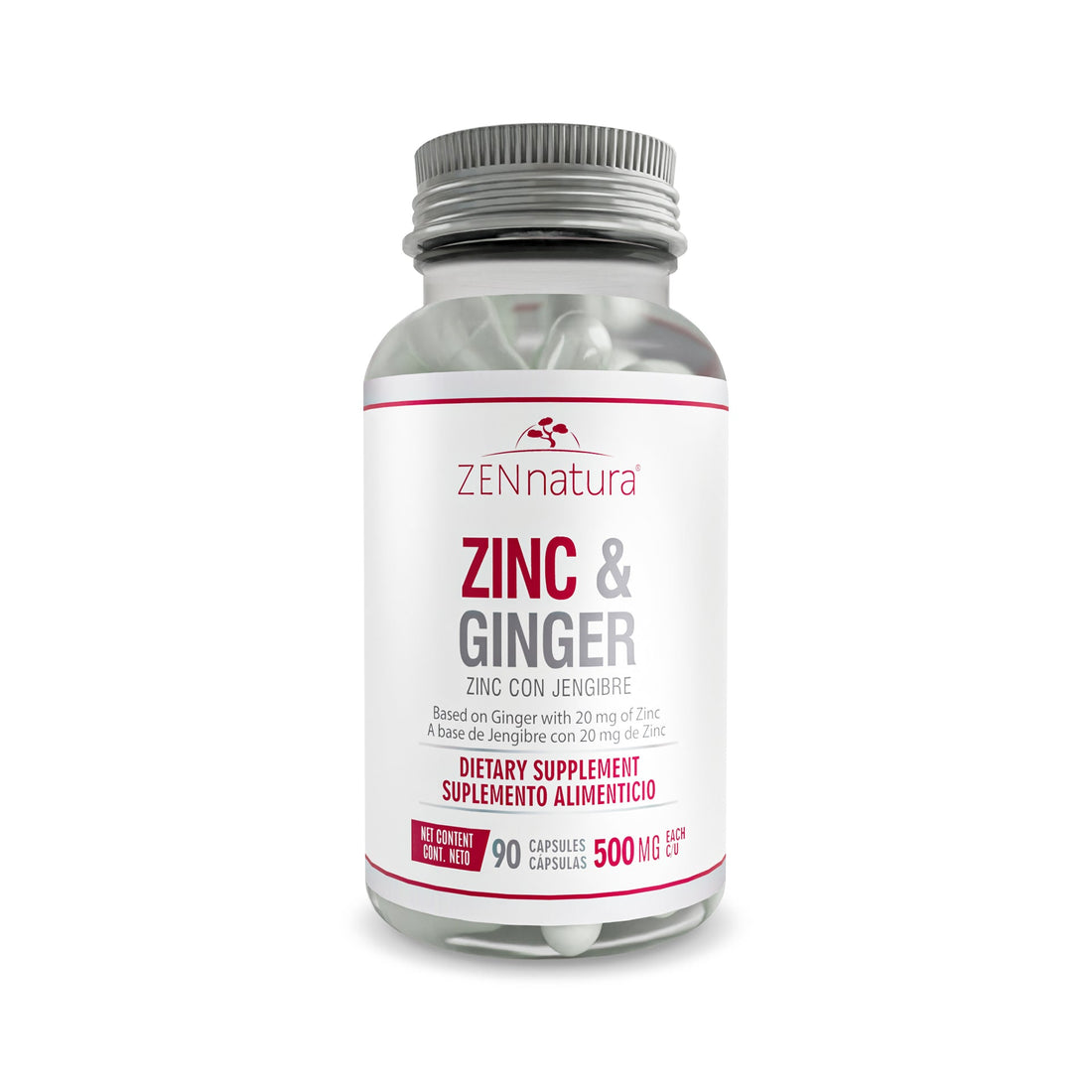 ZINC CON JENGIBRE | 500MG - ZenNaturaMX